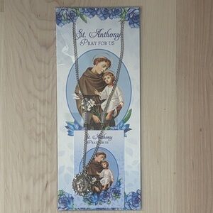 Silver St. Anthony Medal and Prayer Card